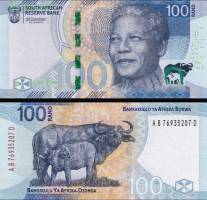 *100 Randov Južná Afrika 2023, Mandela P151a UNC - Kliknutím na obrázok zatvorte -